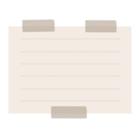 Aesthetic Sticky Note png