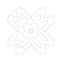 Dashed Flower element png