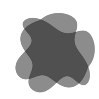 abstrait forme blobs png