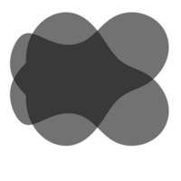 abstrait forme blobs png