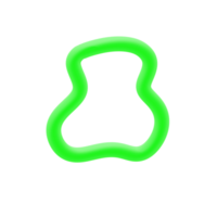 3d line blob shape png