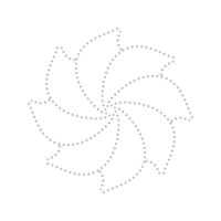 Dashed Flower element png