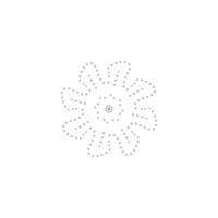 Dashed Flower element png