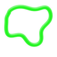 3d line blob shape png