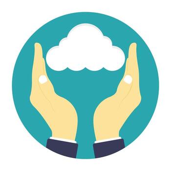 nube informática red intercambio, nube Servicio vector