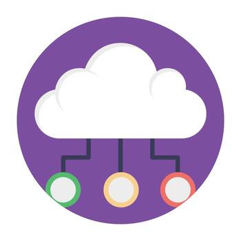 nube informática red intercambio, nube Servicio vector