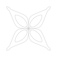 Dashed Flower element png