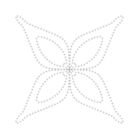 streckad blomma element png