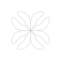 streckad blomma element png