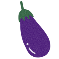 mat vegetabiliska äggplanta illustration hand dragen dekorativ klotter png