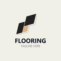 Flooring Logo design, custom Layer Vector elegant business store building