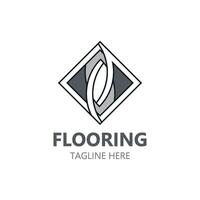 Flooring Logo design, custom Layer Vector elegant business store building