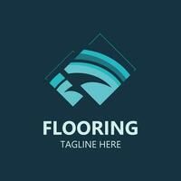 Flooring Logo design, custom Layer Vector elegant business store building