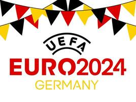 járkov, Ucrania - agosto 5, 2023. uefa euro 2024 vector logo.