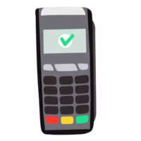 crédito tarjeta máquina escáner png
