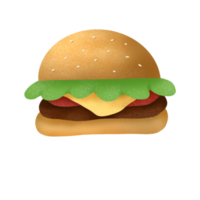 Cheese burger illustration png