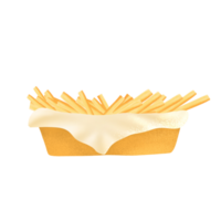 ilustración de papas fritas png