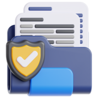 3d icon file protection png