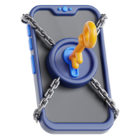 3d icon mobile key png