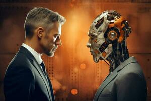 Work cyborg technology science digital computer hand artificial people mind intelligence futuristic business robotic photo