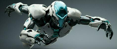 Future prosthetic futuristic machine robotic science handshake technology hand arm artificial cyborg photo