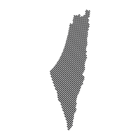 Palestina nazione a righe carta geografica griglia forma campione linea di design png