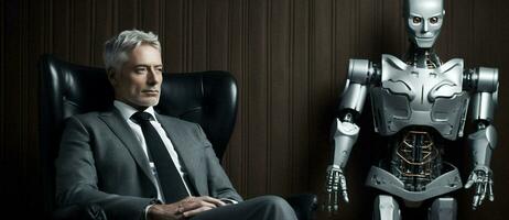 Work futuristic robotic science photo
