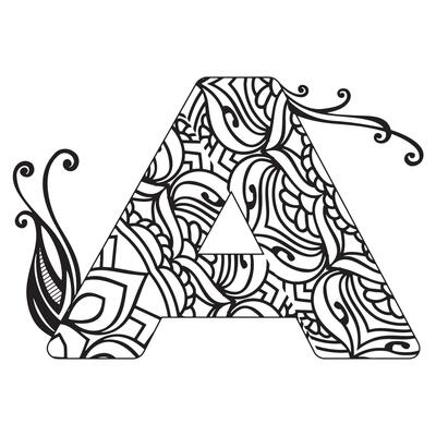 Alphabet Coloring Pages Vector Art, Icons, and Graphics for Free Download