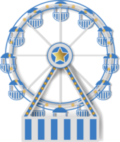 oktoberfeest ferris wiel met München vlag kleuren png