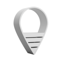 kaart wijzer 3d pin plaats symbool 3d illustratie png