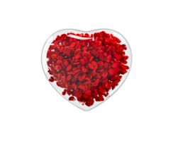 Heart of Red Blood Cells Isolated World Blood Donor Day, June 14th 3d illustration png
