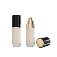 Liquid foundation set Facial corrector with copy space. Packaging mockup with copy space 3d illustration png