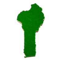 benin karta jord mark geologi tvärsnitt med grönt gräs och sten marken textur 3d illustration png