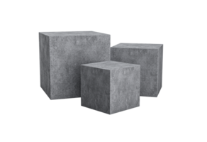 Concrete stone plate cosmetic podium 3d abstract empty product display 3d illustration png