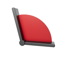 The clock and timestamp without numbers Isolated  3d illustration png