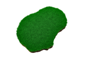 Top View Nauru Map Grass and ground Map texture 3d illustration png