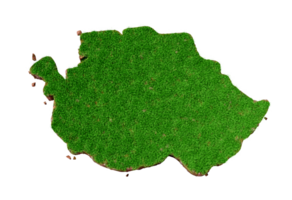 Tanzanie pays herbe et sol texture carte 3d illustration png