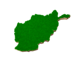 afghanistan karte boden land geologie querschnitt mit grünem gras und felsen bodentextur 3d illustration png