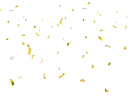 d'or confettis 3d illustration png