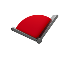 The clock and timestamp without numbers Isolated 3d illustration png