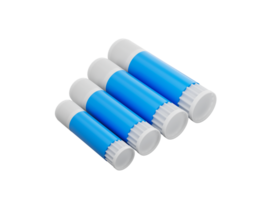 Set of glue sticks Small to large 3d illustration png