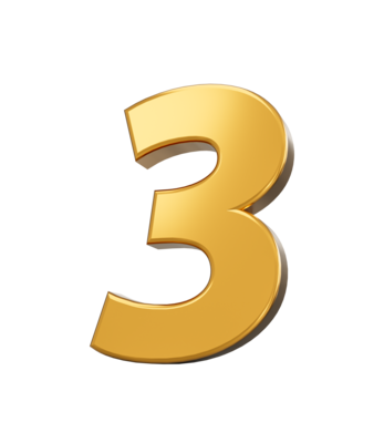 Number Three PNGs for Free Download