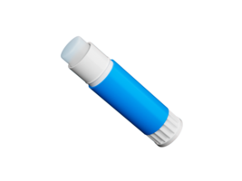 Open paper glue stick 3d illustration png