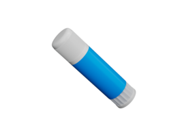 Glue stick with Cap  3d illustration png