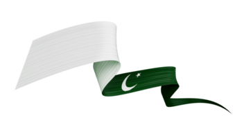 14th of august happy Pakistan independence day. independence day celebration. Waving Pakistan flag. 3d illustration png