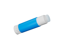 Open paper glue stick  3d illustration png