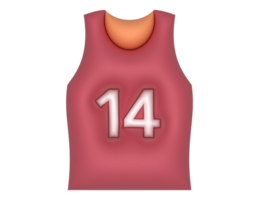 3d basketball jersey png