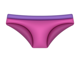 3d violet et rose sous-vêtements sur une transparent Contexte png