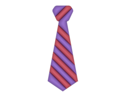 3d purple and red tie on a transparent background png