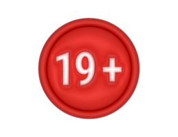 19 plus icon png